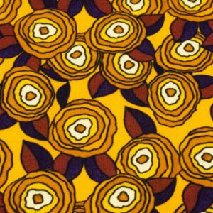 Stoff Jersey Baumwolle el. Flowerpower a la 70's