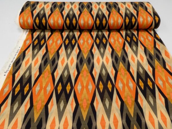 Stoff Wolljacquard el. dünn Rhomben – Bild 3