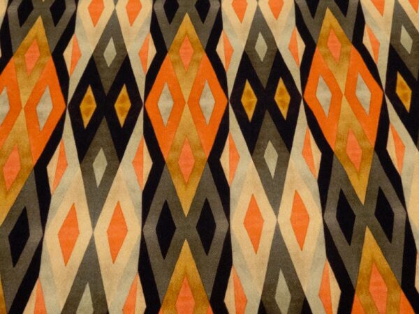 Stoff Wolljacquard el. dünn Rhomben