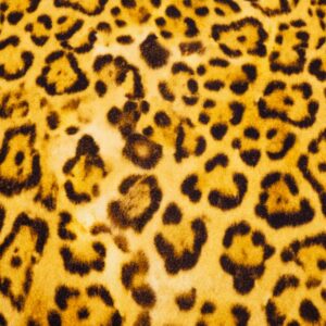 Stoff Wolljacquard el. Leo gelborangebraun