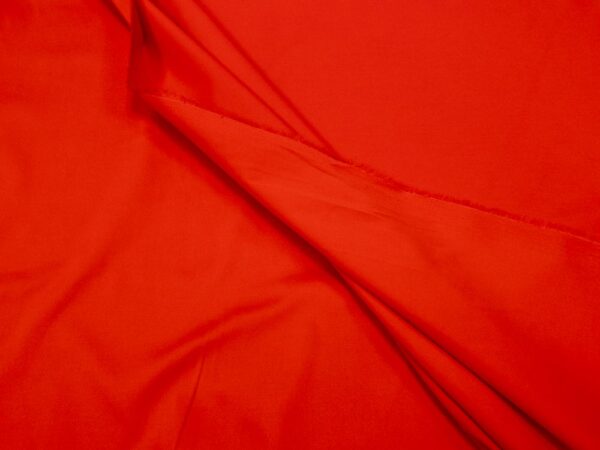 Stoff Baumwollsatin Stretch High Risk Red
