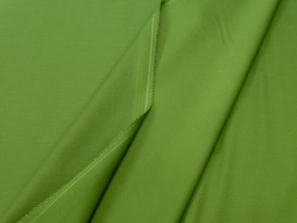 Stoff Baumwollsatin Stretch Banana Palm green – Bild 2