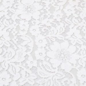 Stoff Spitze Blumen Italien creme