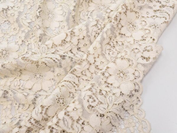 Stoff Spitze Blumen Italien taube – Bild 3