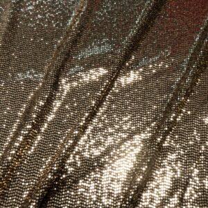 Stoff Pailletten Jersey schwarz gold