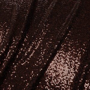 Stoff Pailletten Jersey schwarz kupfer