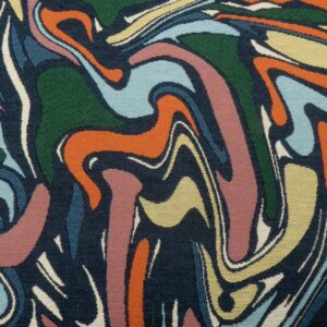 Stoff Jacquard 60's Farbexplosion