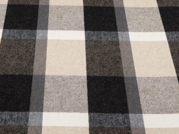Stoff XXL Karos schwarz-grau-beige BW