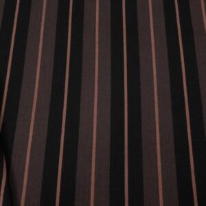 Stoff Lyocell-Viskose EA Twill Mafia Streifen braun-schwarz-rosa