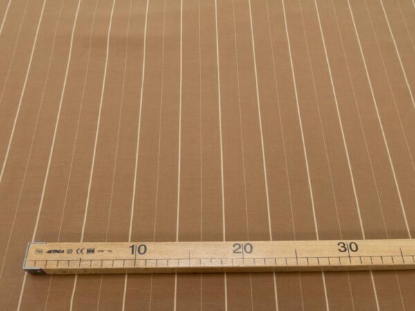 Stoff Lyocell-Leinen Streifen milchkaffee-beige – Bild 4