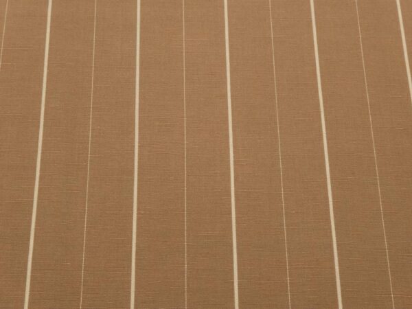 Stoff Lyocell-Leinen Streifen milchkaffee-beige