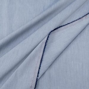 Stoff BW Chambray el. blaugrauweiss