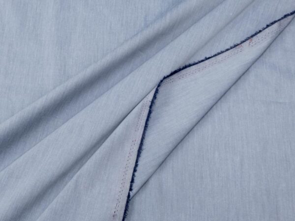 Stoff BW Chambray el. blaugrauweiss
