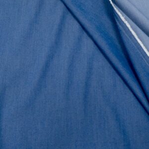Stoff Viskose Denim light jeansblau meliert
