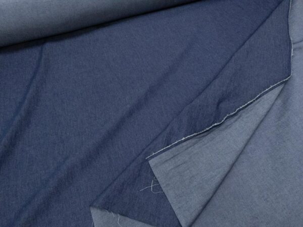 Stoff Sommerdenim Baumwolle blau – Bild 3