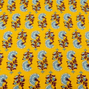 Stoff Leinen INDIA Flowers