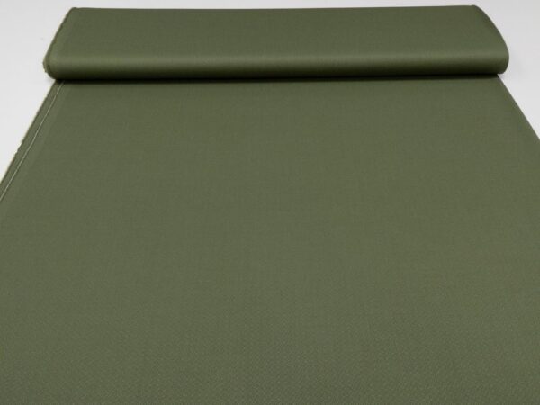 Stoff Wolljacquard dünn olivegrün – Bild 3