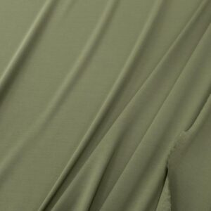 Stoff Viskoseromanit Sommerqualität olivegrün