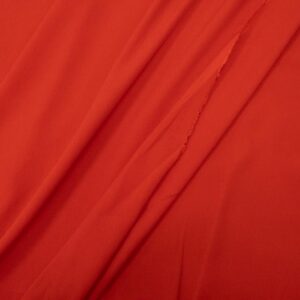 Stoff Viskose Krepp tomatenrot