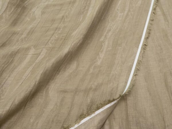 Stoff Crash Jacquard Leinen-Seide taube* – Bild 2