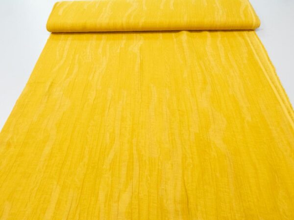 Stoff Crash Jacquard Leinen-Seide sunset yellow* – Bild 3