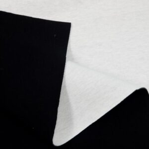 Stoff Vijersey Doubleface neopren schwarz-weiss