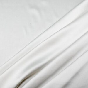 Stoff Seidensatin el. Weiss