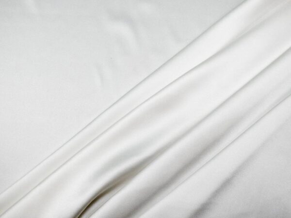 Stoff Seidensatin el. Weiss
