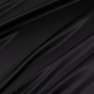 Stoff Seidensatin el. Schwarz