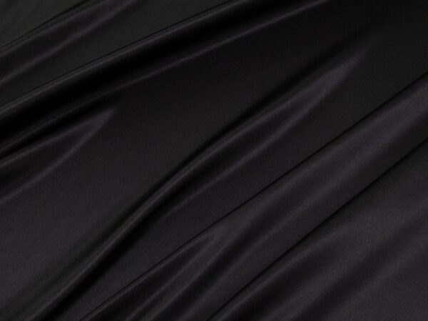 Stoff Seidensatin el. Schwarz