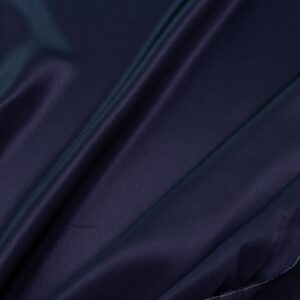 Stoff Seidensatin nachtblau