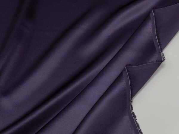 Stoff Seidensatin mauve purple