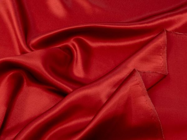 Stoff Seidensatin Pompeian Red – Bild 2
