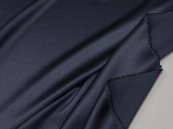 Stoff Seidensatin Orion Blue