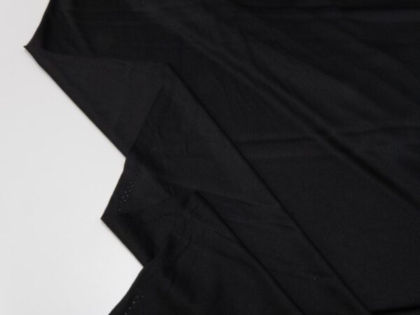 Stoff Poly Knitting uni schwarz