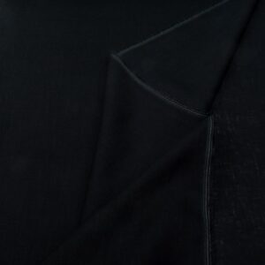 Stoff Leinen vorgewaschen schwarz