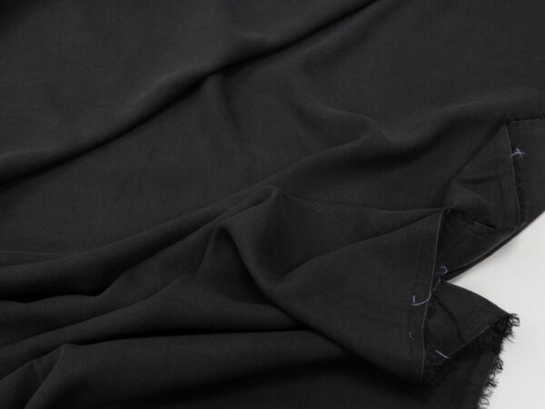 Stoff  TENCEL  Lyocell uni schwarz – Bild 2