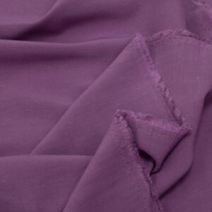 Stoff Leinen Viskose uni Amethyst