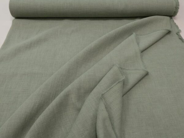 Stoff Ramie Twill stonewashed Green Bay – Bild 3