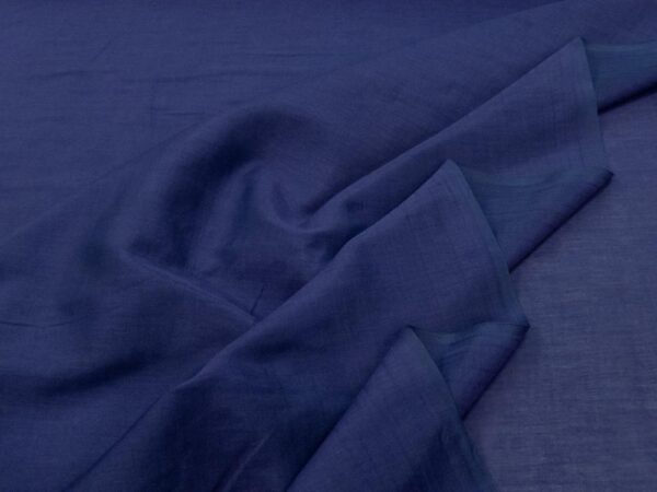 Stoff Baumwolle Seide Twilight Blue – Bild 2