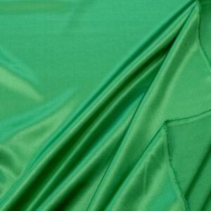 Stoff Seidensatin Stretch grasgrün