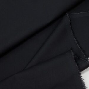 Stoff Baumwolle-Popeline Stretch schwarz
