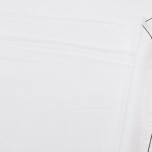 Stoff Viskose Leinen uni weiss