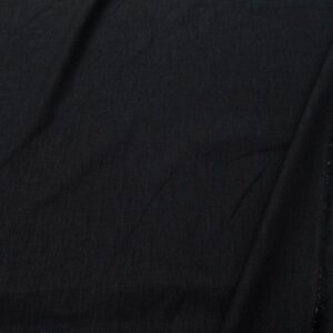Stoff Leinen-Bambus Twill schwarz