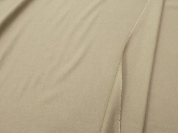 Stoff Leinen-Bambus Twill beige dunkel