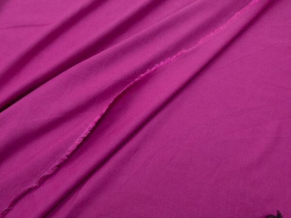 Stoff Leinen-Bambus Twill  Fuchsia