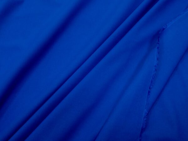 Stoff  Baumwollpopeline Organic GOTS-Standard royalblau