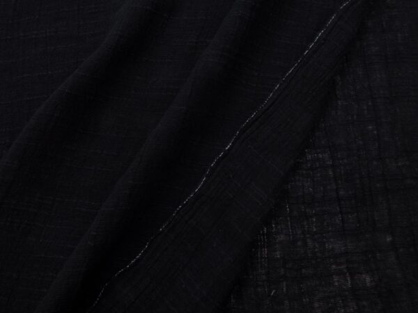 Stoff Crinkle Li schwarz