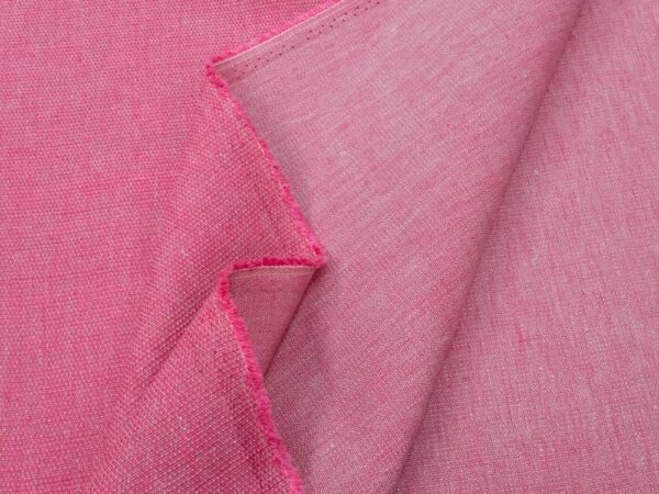 Stoff Bio-Hanf gröbere Struktur pink-beige – Bild 2