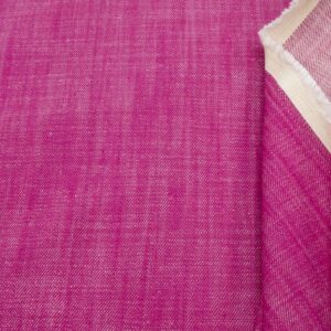 Stoff Baumwolle Denim Beerenpink meliert